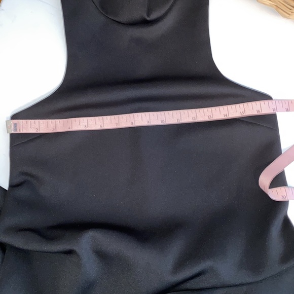 Swept Away Black Asymmetrical Dress - Picture 10 of 11